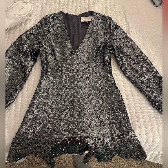 Alexis Long Sleeve Sequin Mini Dress size 0 - Picture 4 of 5